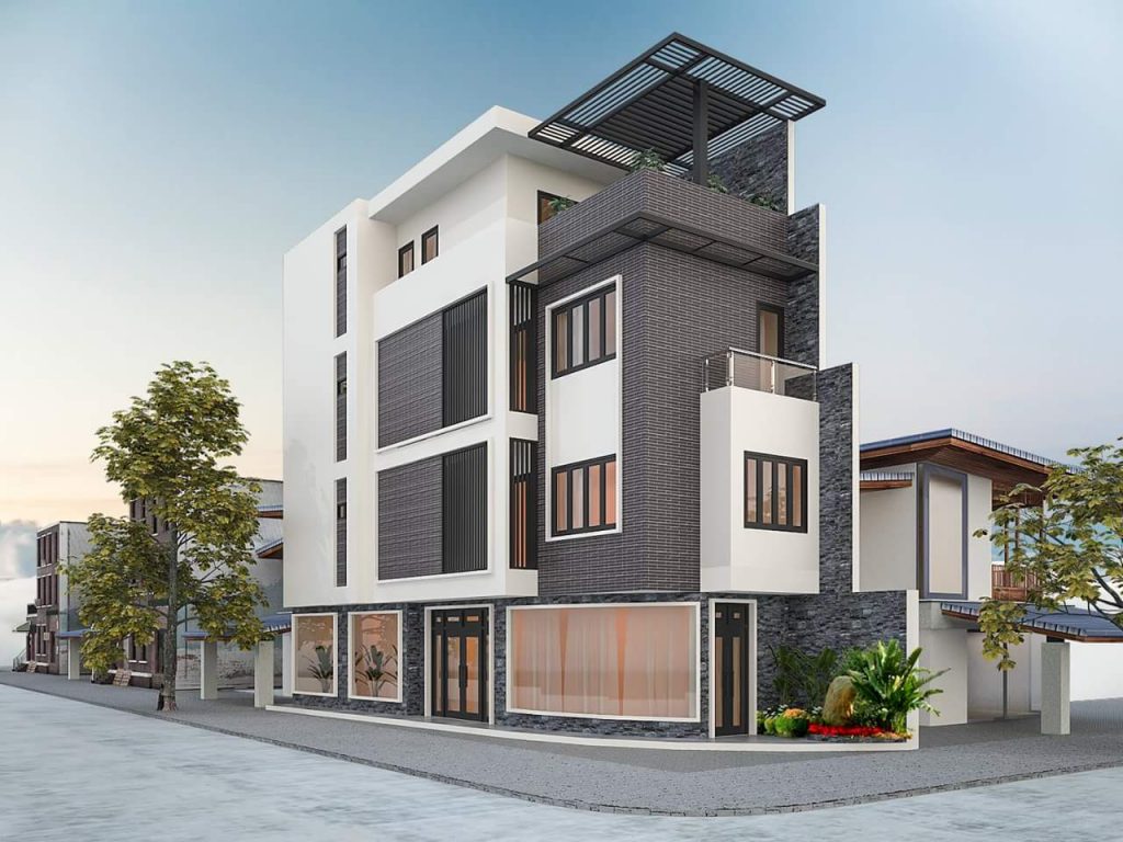 Gợi ý mẫu nhà phố 3 tầng 2 mặt tiền hiện đại đẹp lung linh - WEDO - Công ty Thiết  kế Thi công xây dựng chuyên nghiệp hàng đầu Việt Nam